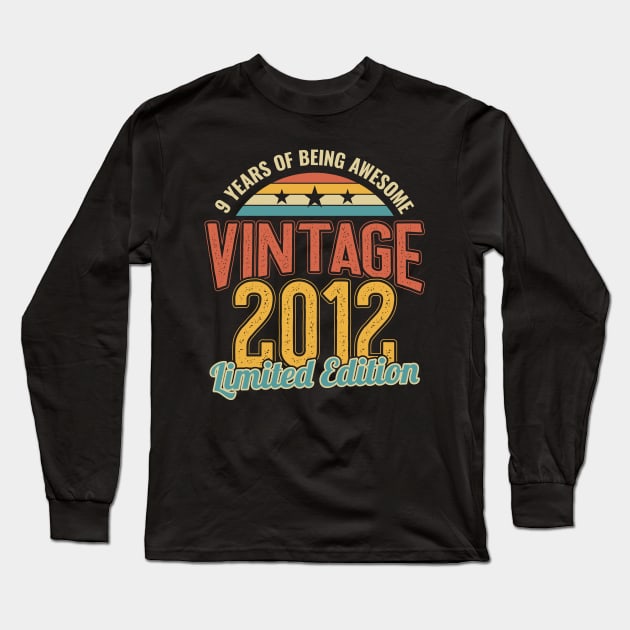 9th Birthday 9 Years of being Awesome 2012 Long Sleeve T-Shirt by aneisha